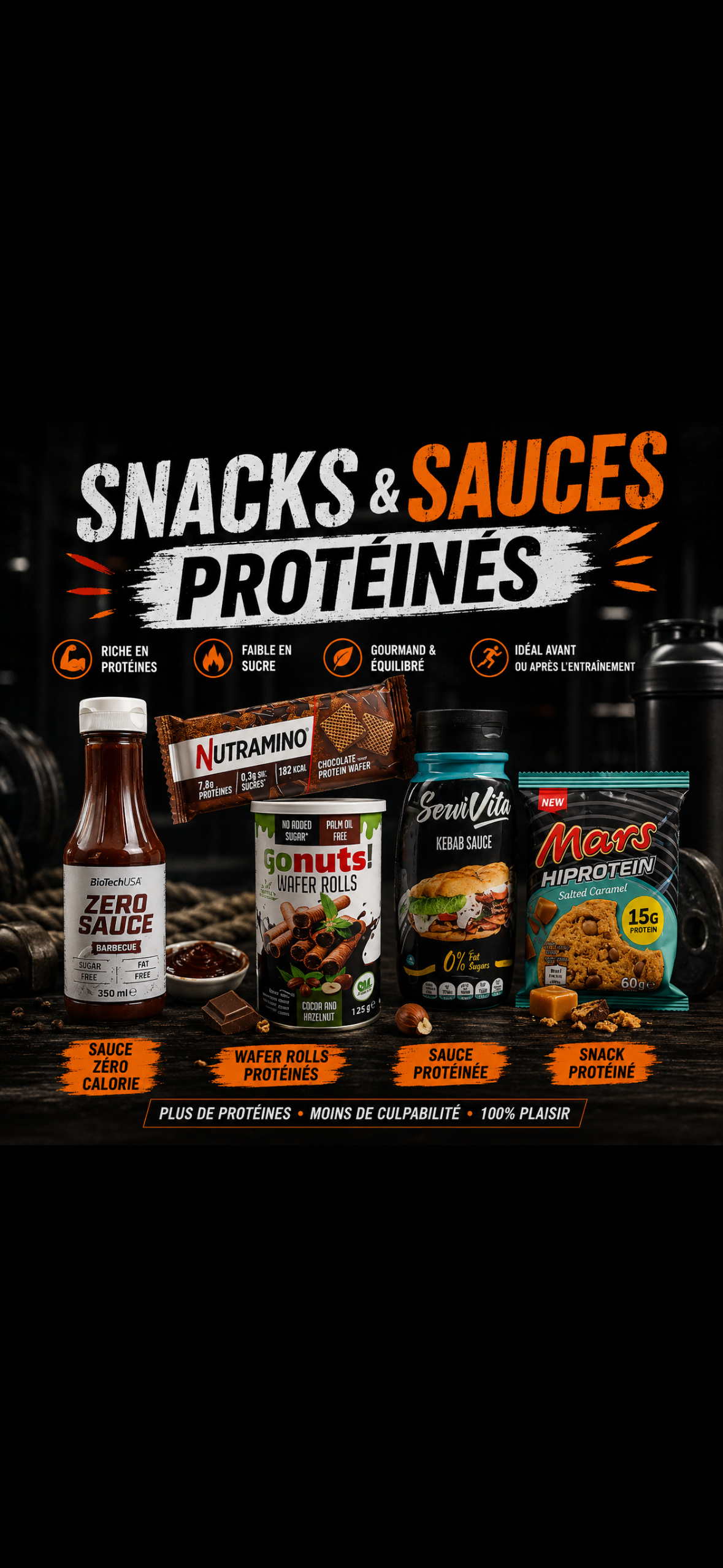 Snack et sauce proteiné 0 calorie