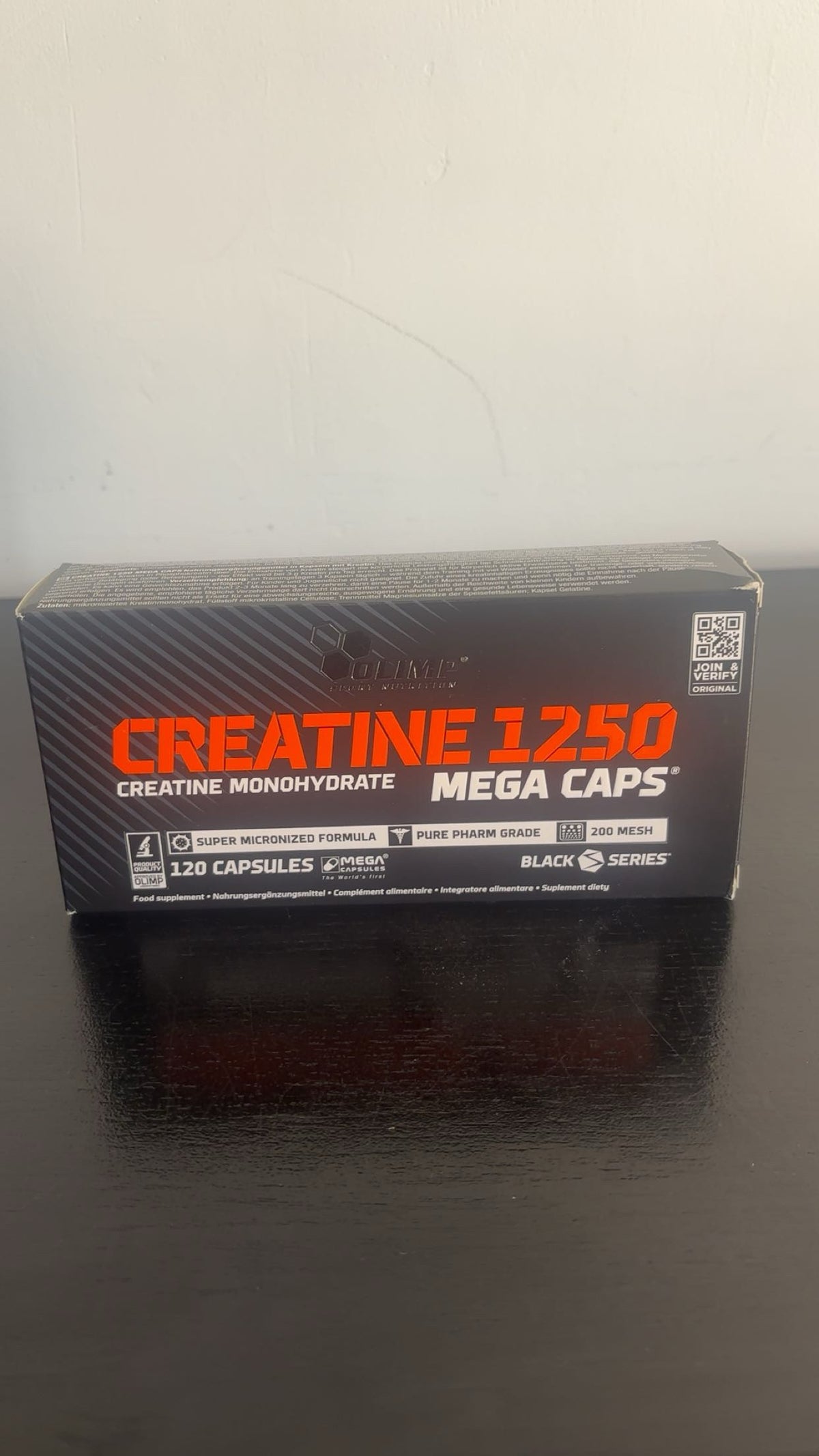Créatine 1250 mega caps 120 capsules