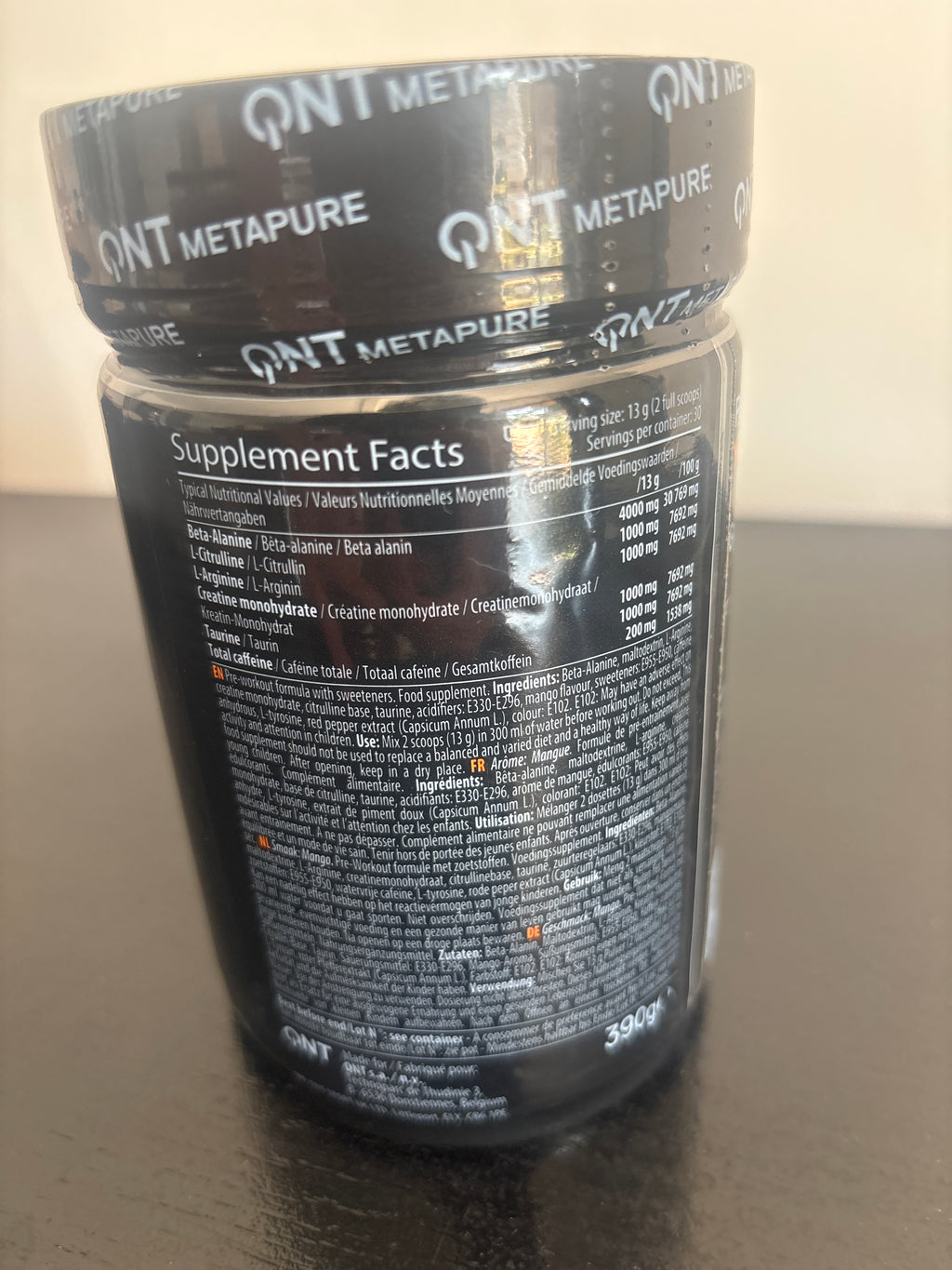 Pré warkaout qnt 30 dose mango