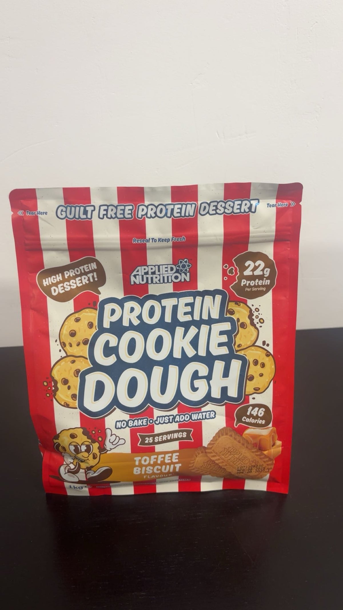 Cookie dough protéine 1kg toffee biscuits