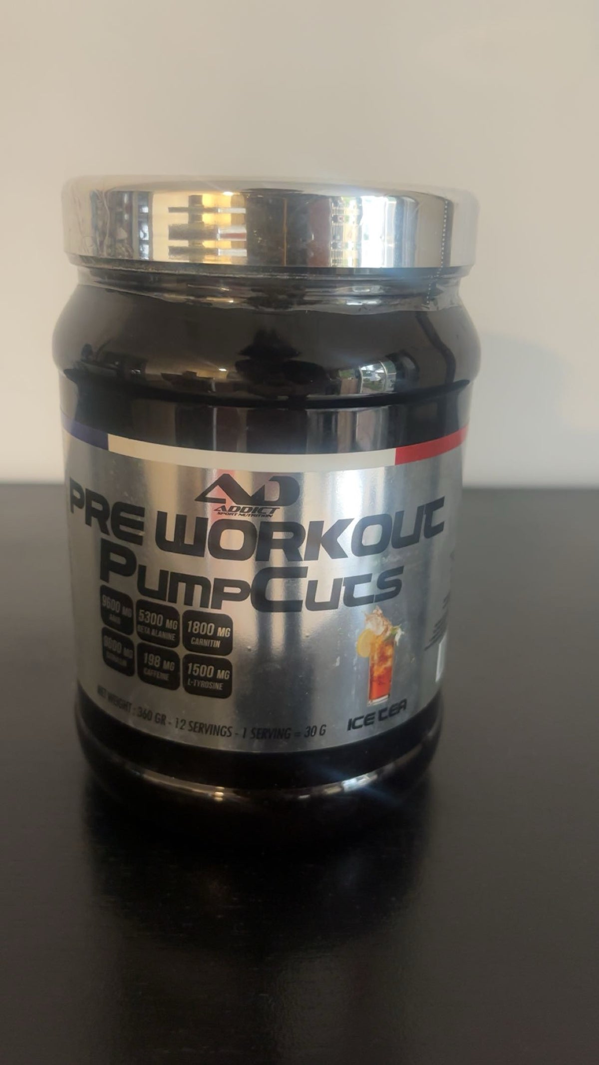 Pump cuts prêt warkaout 12 serving  ice tea