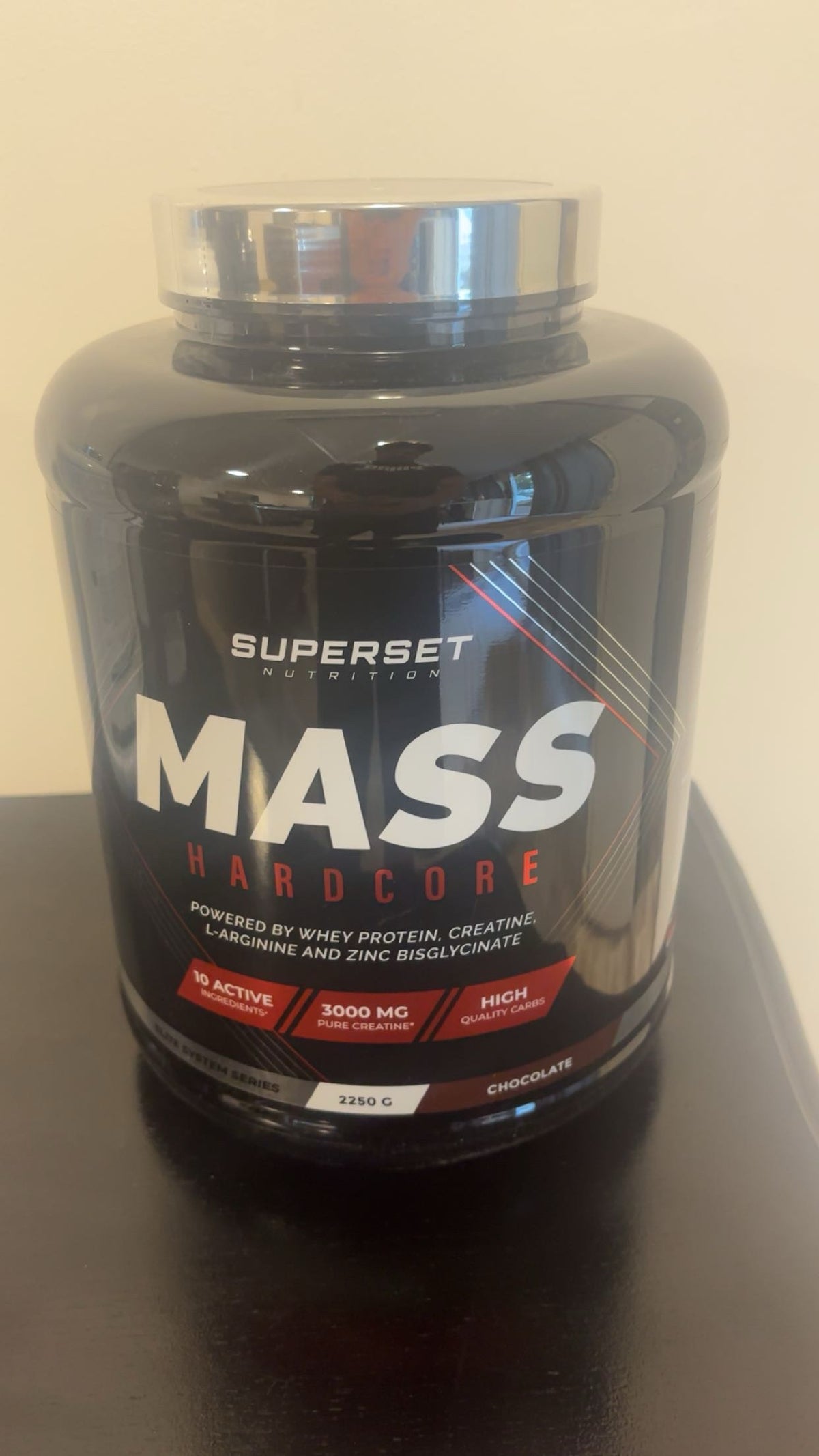 Mass hardcore chocolat enrichi en créatine 2,2kg