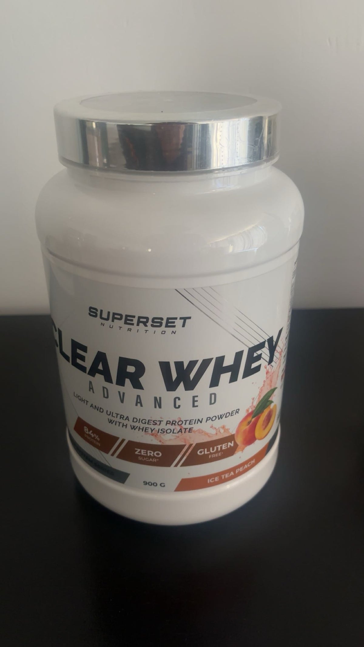 Clear whey advanced pêche 900g